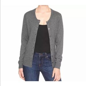 Gap | Tipped Crewneck Cardigan Sweater